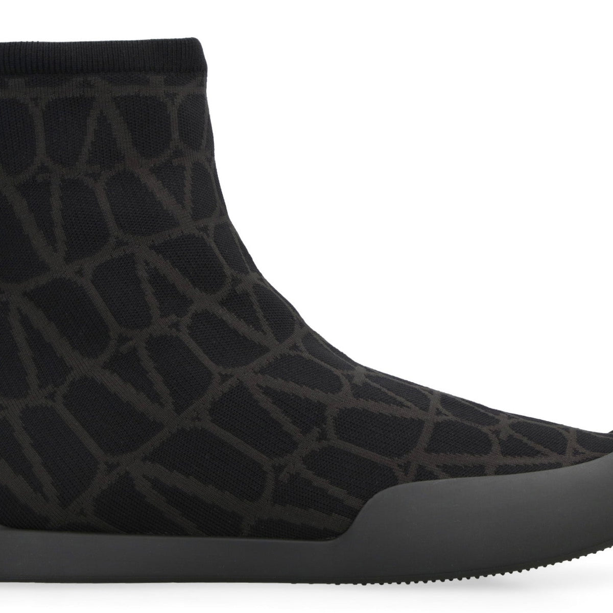 VALENTINO GARAVANI  CITYSHORE HIGH-TOP FABRIC SNEAKERS