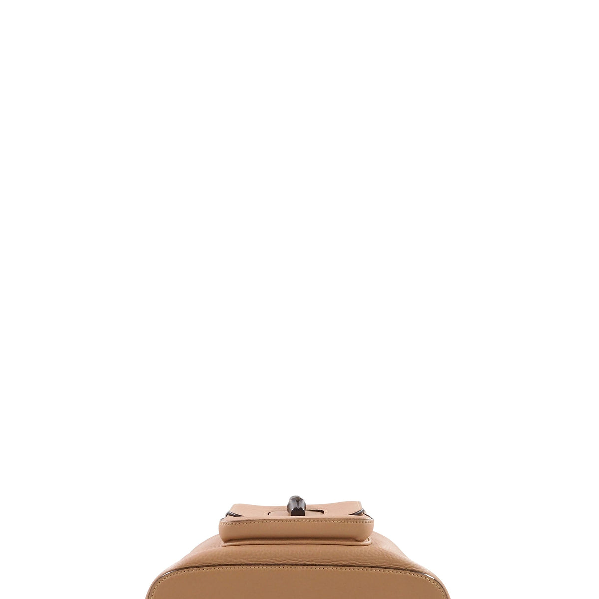Leather Bamboo Backpack Beige