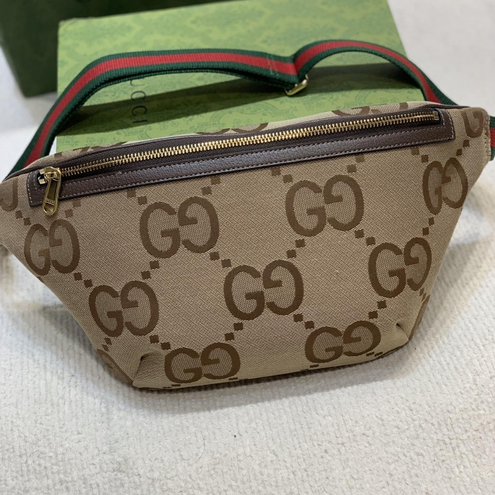 GG JUMBO GG BELT BAG BROWN 39CM