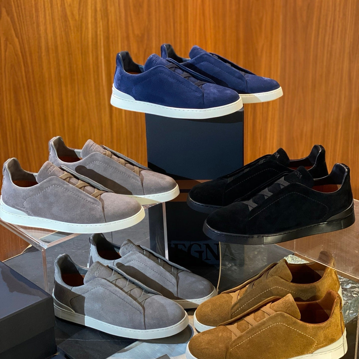 ZEGN TRIPLE STITCH SNEAKER