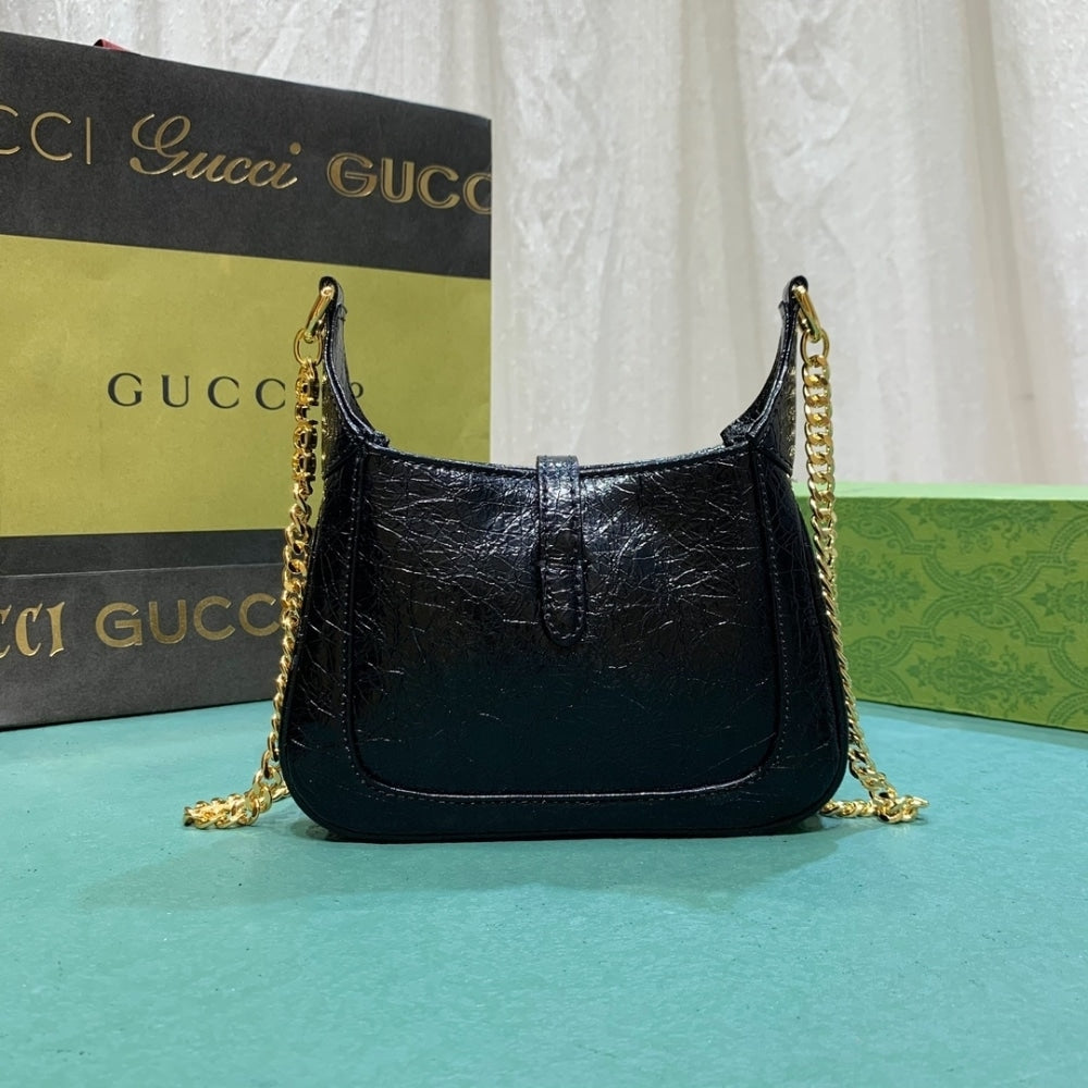 GG JACKIE NOTTE MINI SCHULTERTASCHE BLACK 19CM 782889 0P50G 1000