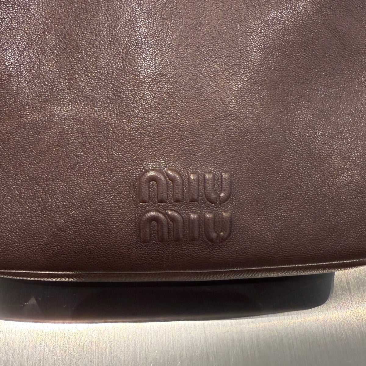 MIU M NAPPA LEATHER POUCH
