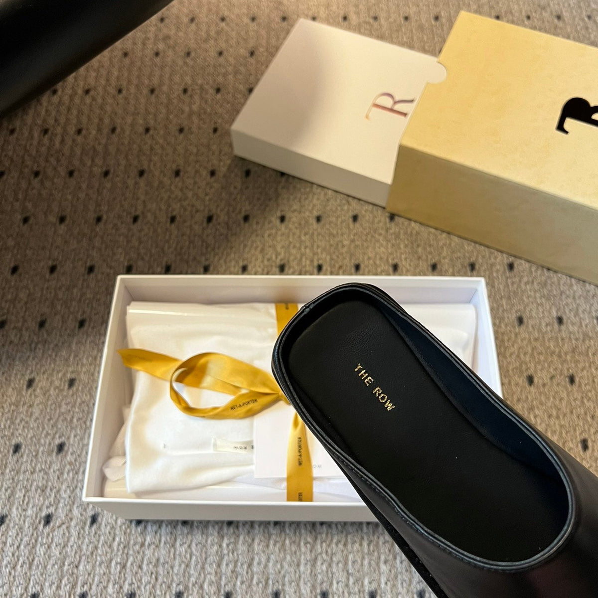 THE ROW LEATHER MULES