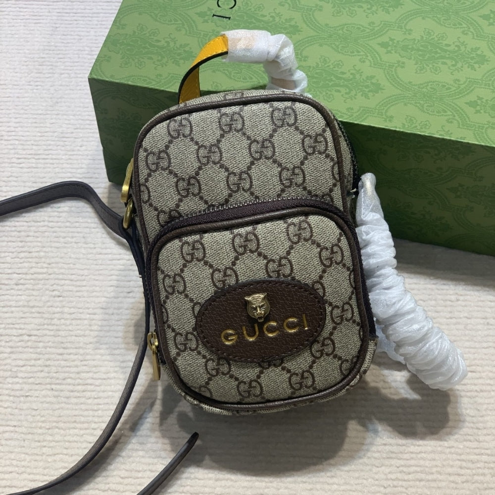 GG NEO VINTAGE GG SUPREME SMALL CROSSBODY BEIGE 12CM