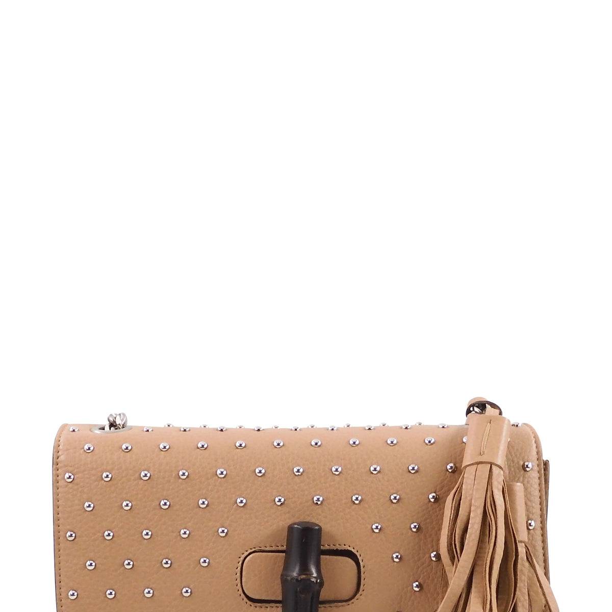 Miss Bamboo Studded Shoulder Bag