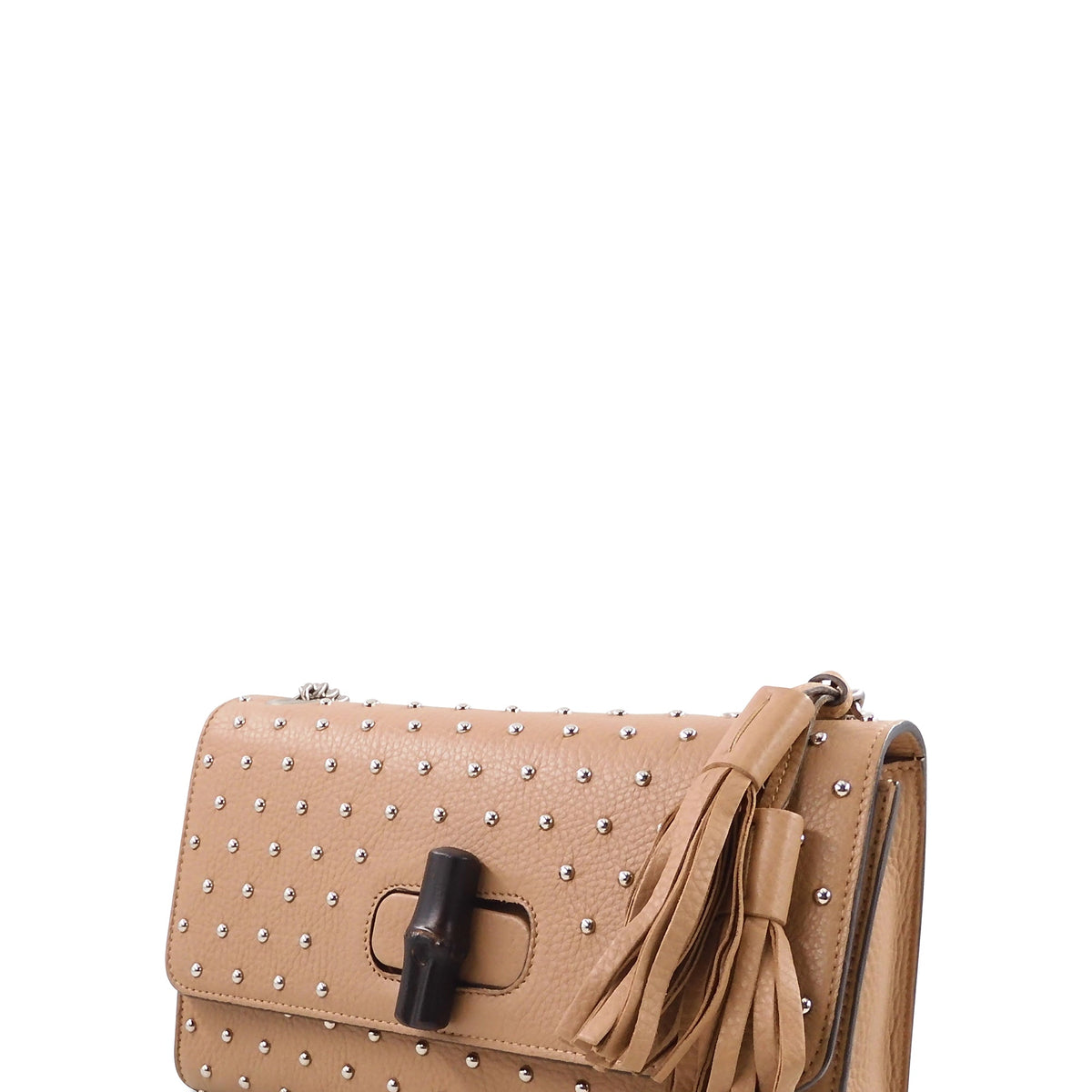 Miss Bamboo Studded Shoulder Bag
