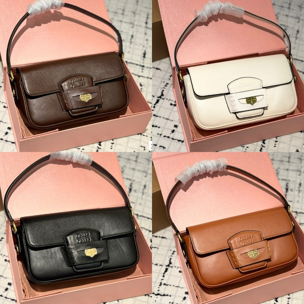 MIUMIU PENNY BAG CHALK WHITE 24CM 5BD270 ACRM F0002 V OOO