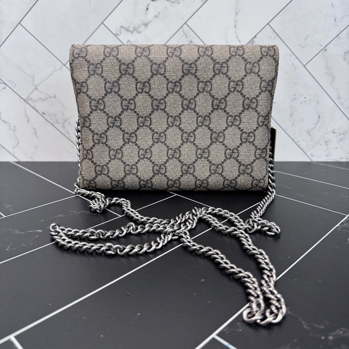 Gucci Supreme Dionysus Wallet on a Chain Crossbody Bag