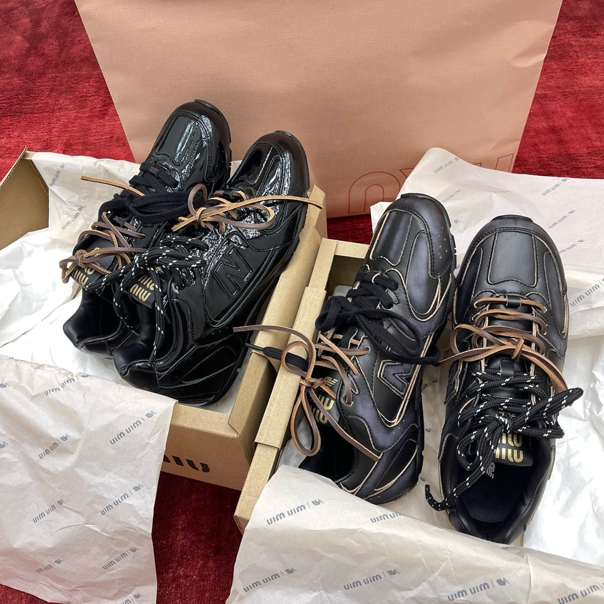 MIU M x NEW BALANCE TRAINERS