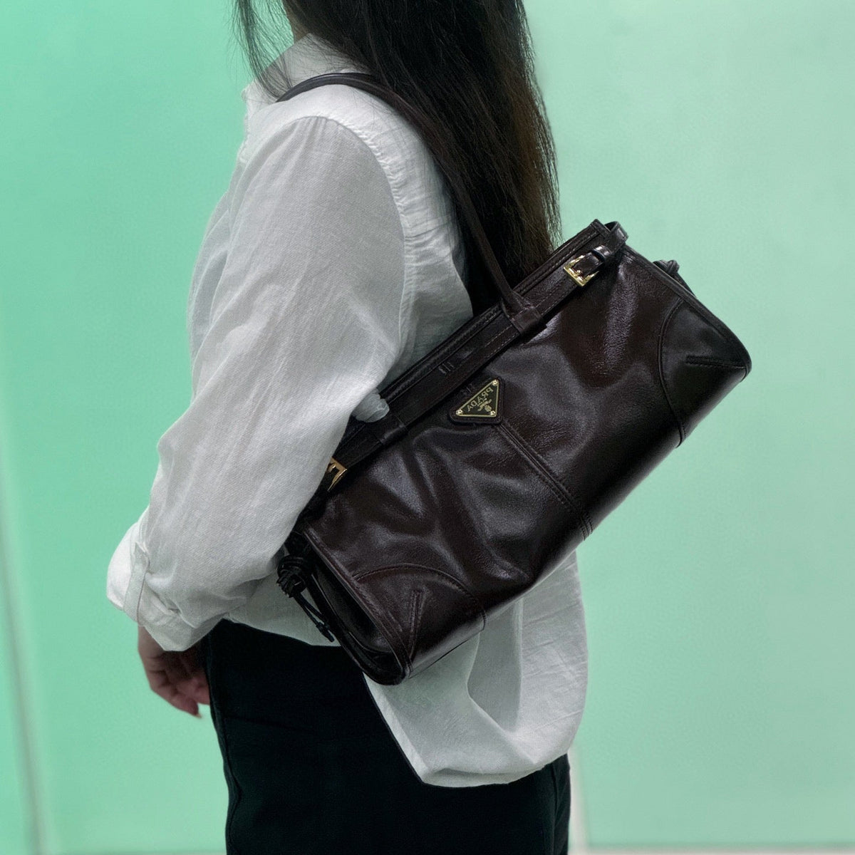 PD MEDIUM LEATHER HANDBAG