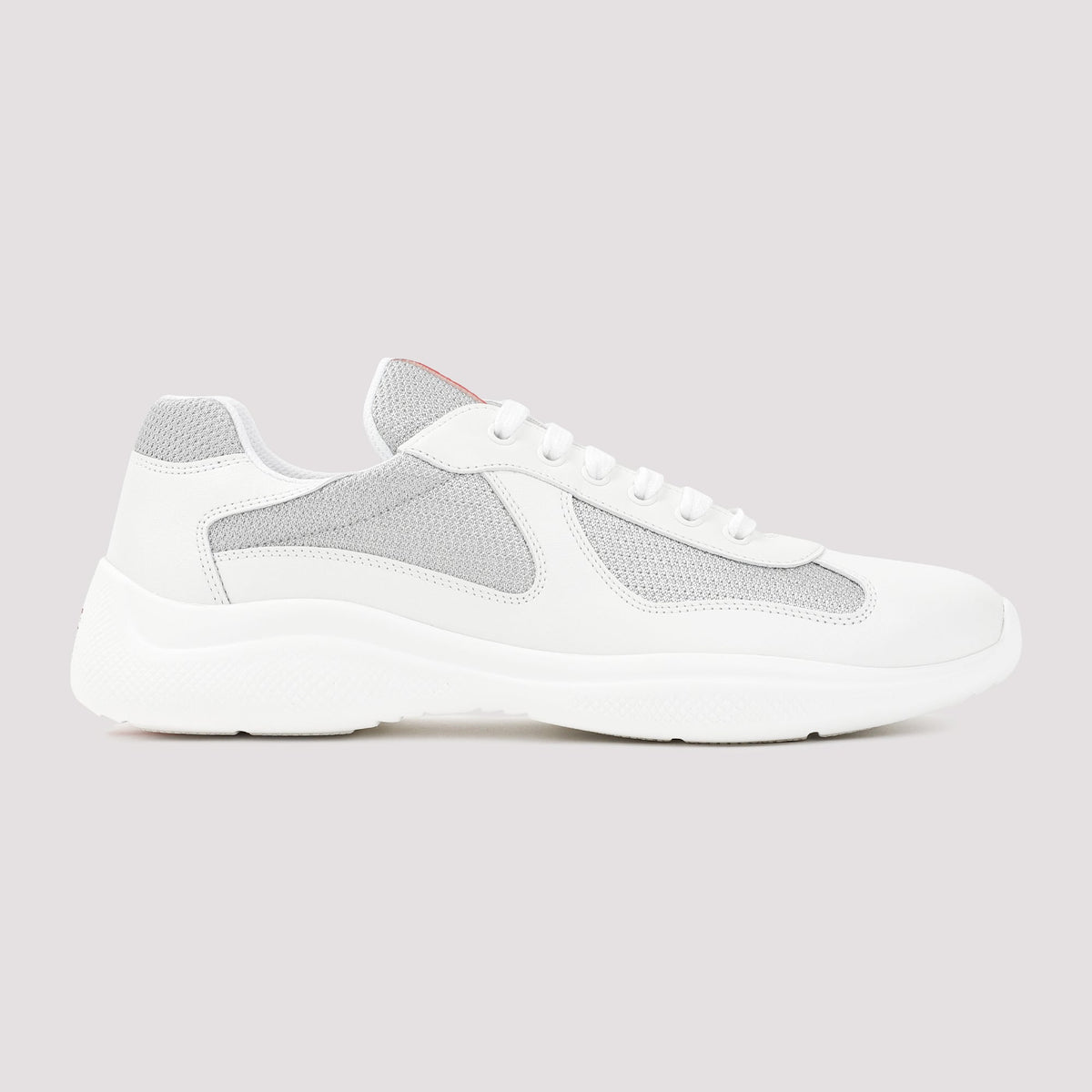 PRADA Two-Tone Leather and Tech Fabric Sneakers for Men