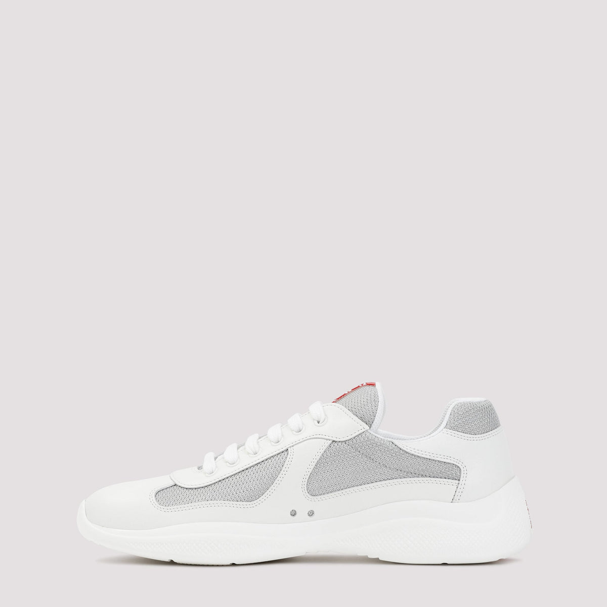 PRADA Two-Tone Leather and Tech Fabric Sneakers for Men