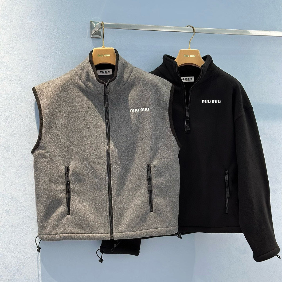 MIU M FLEECE VEST
