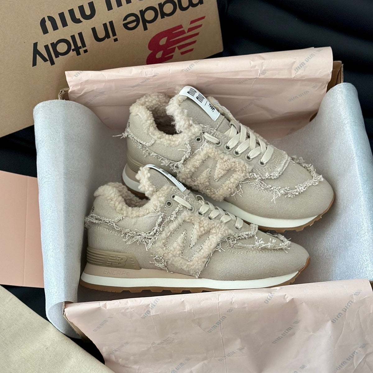 MIU M x NEW BALANCE TRAINERS