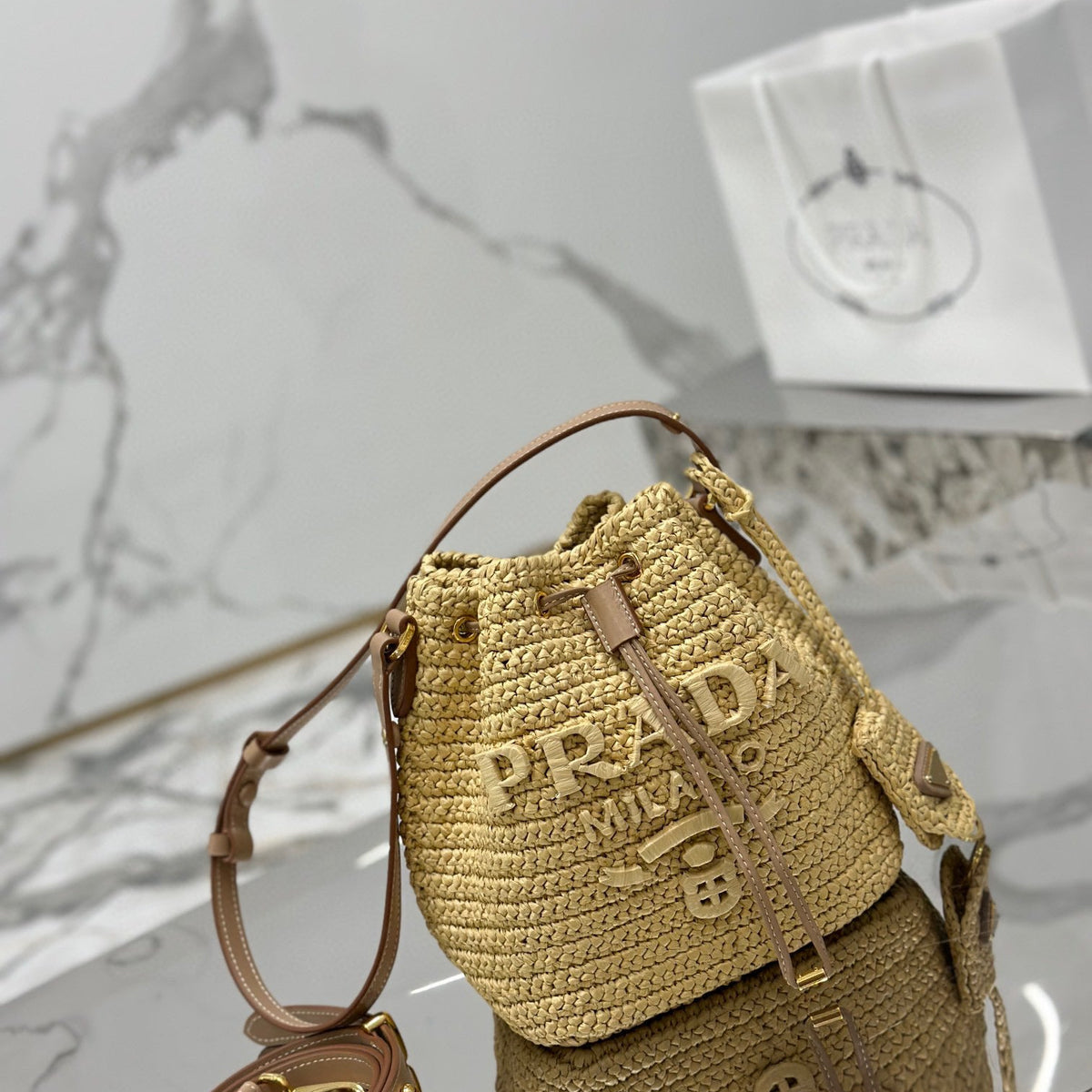 PD CROCHET MINI BUCKET BAG