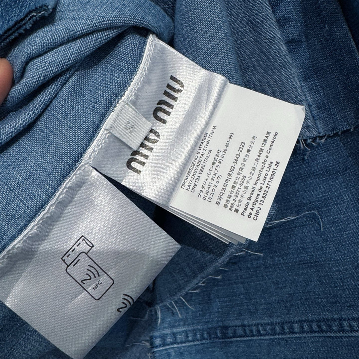 MIU M DENIM SHIRT