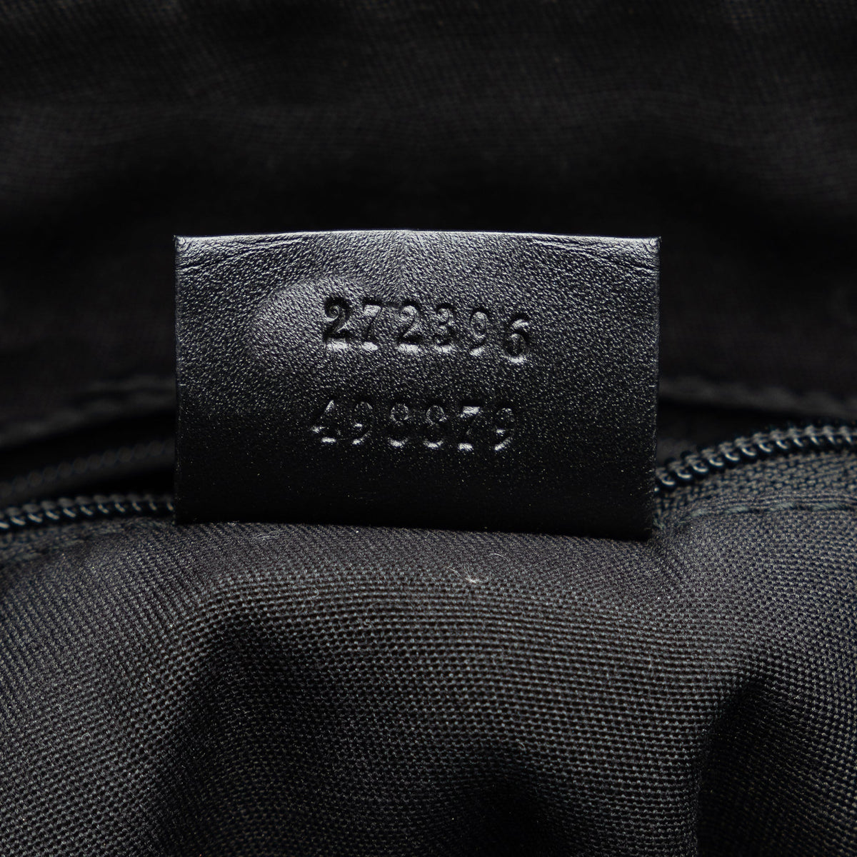 GUCCI Embossed Leather Horsebit Crossbody Bag