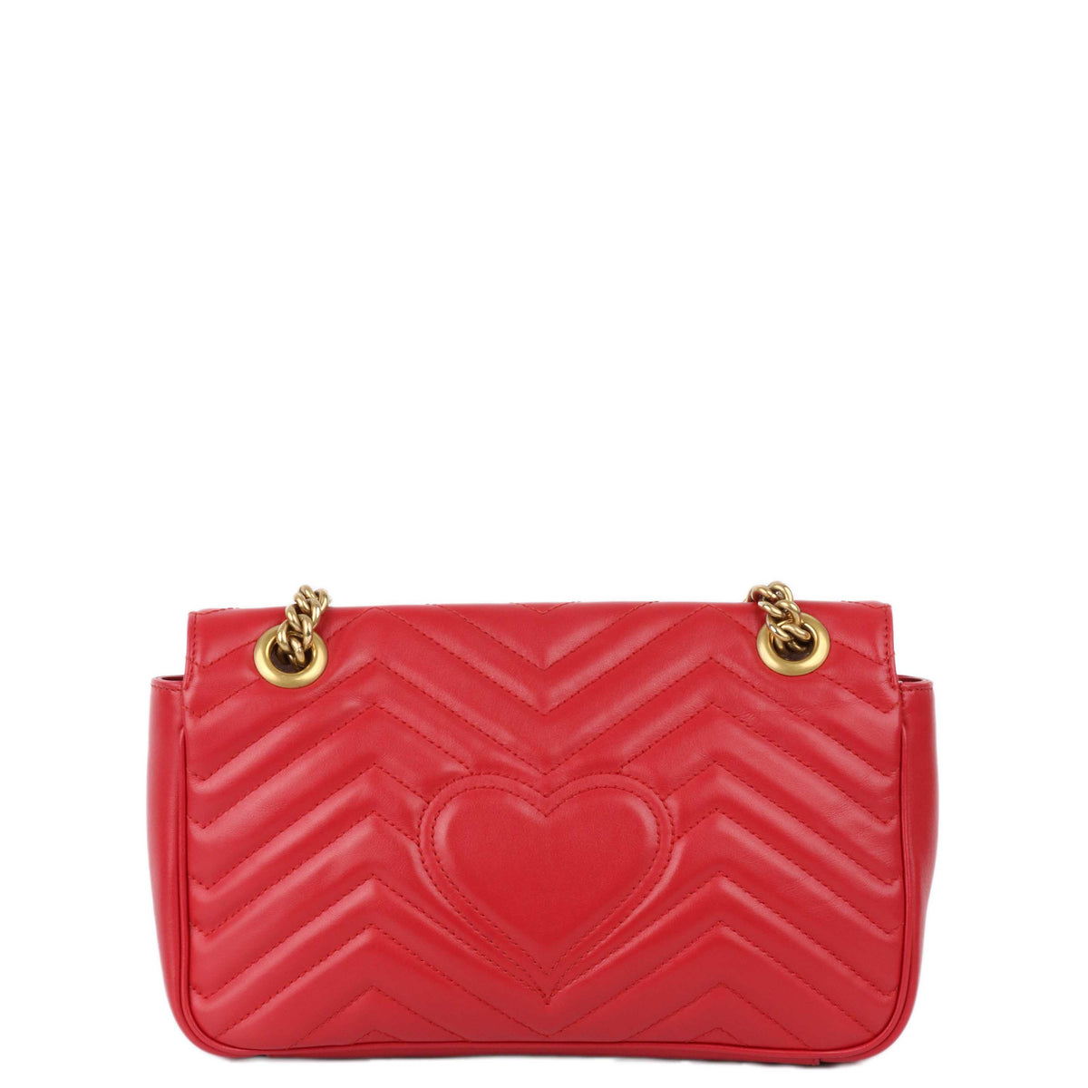 Gucci Small Red Marmont Shoulder Bag.