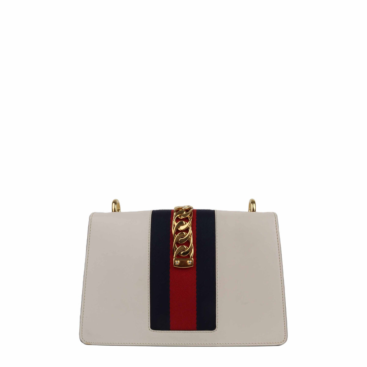 Gucci Small White Sylvie Bag.