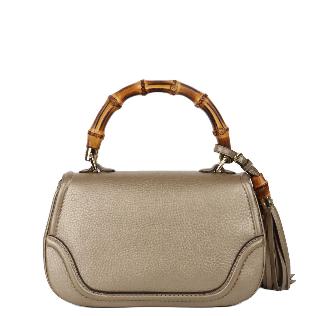 Gucci Gold with Bamboo Handle Small 1947 Bag.