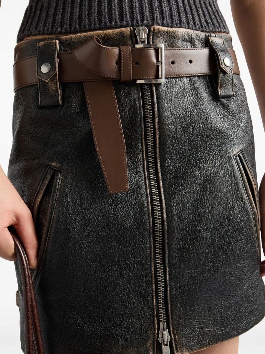 PRADA Mini Leather Outerwear for Women - Fall/Winter 2024