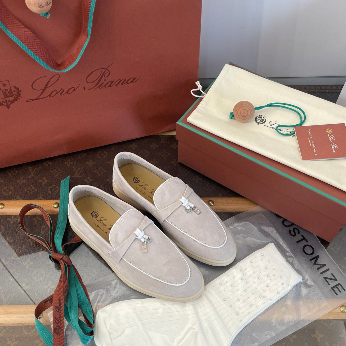 LORO P SUMMER CHARMS LOAFERS