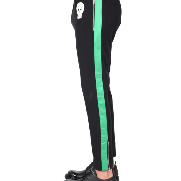 Alexander Mcqueen Men Jogging Pants With Embroidered Skull