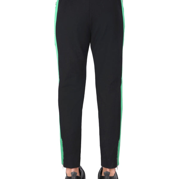 Alexander Mcqueen Men Jogging Pants With Embroidered Skull