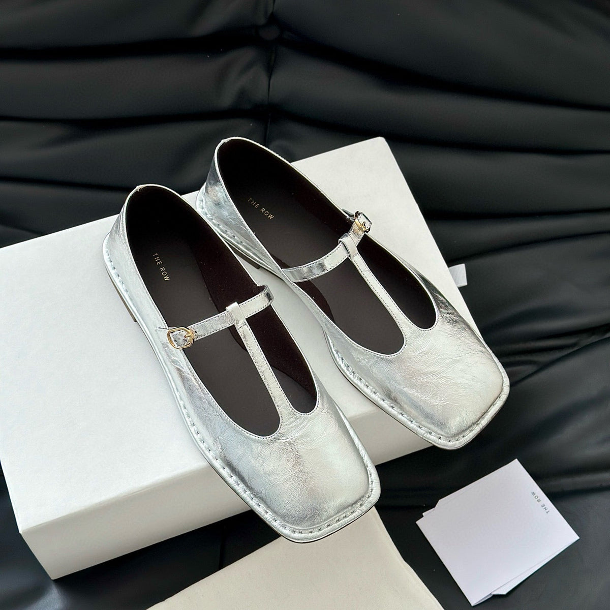 THE ROW T STRAP FLATS