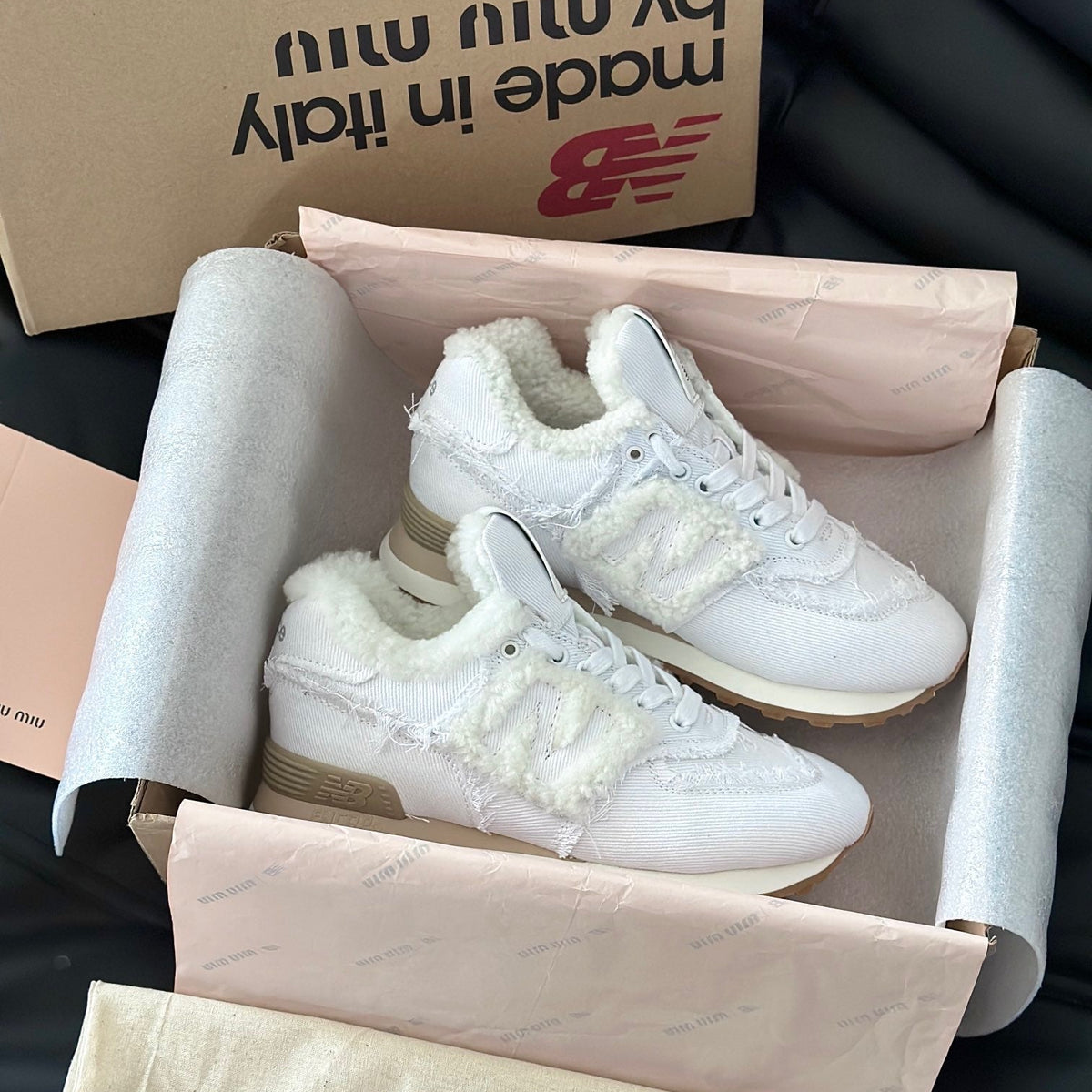 MIU M x NEW BALANCE TRAINERS
