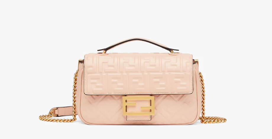 Fendi Baguette Chain Midi Nappa leather Bag