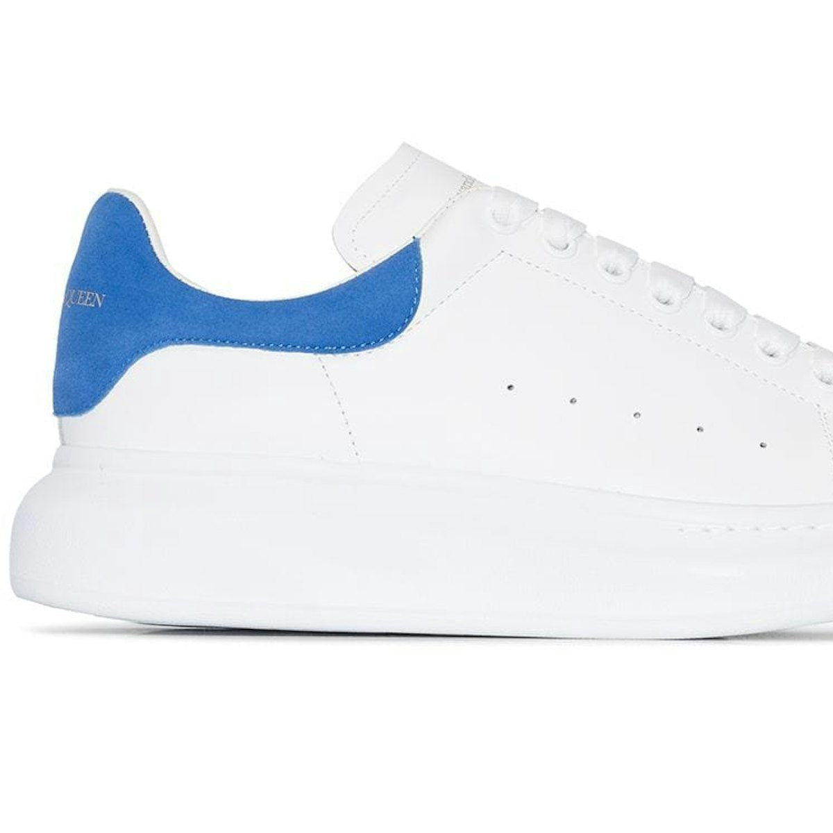 WHITE/BLUE OVERSIZE SNEAKERS