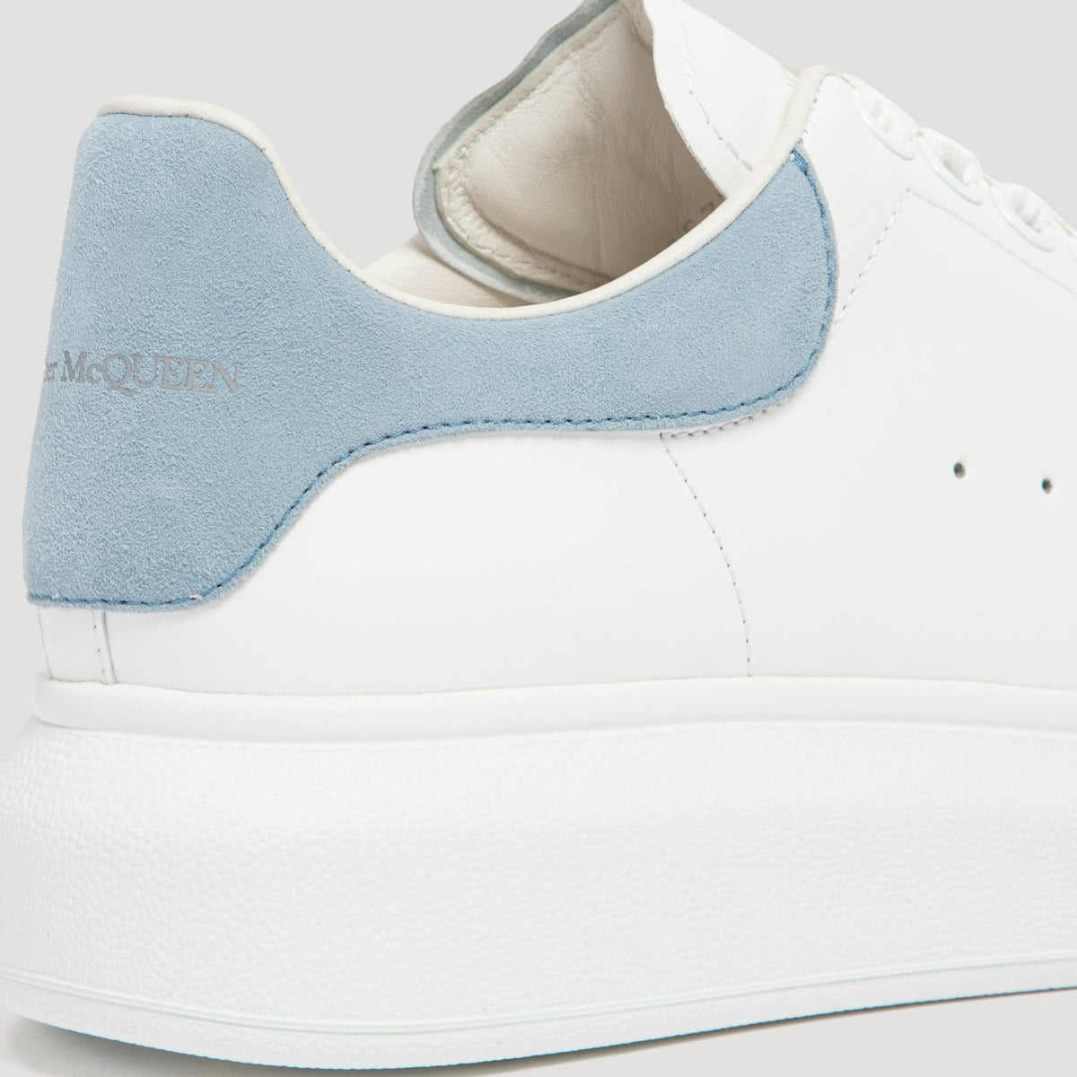 WHITE AND POWER BLUE OVERSIZED SNEAKERS