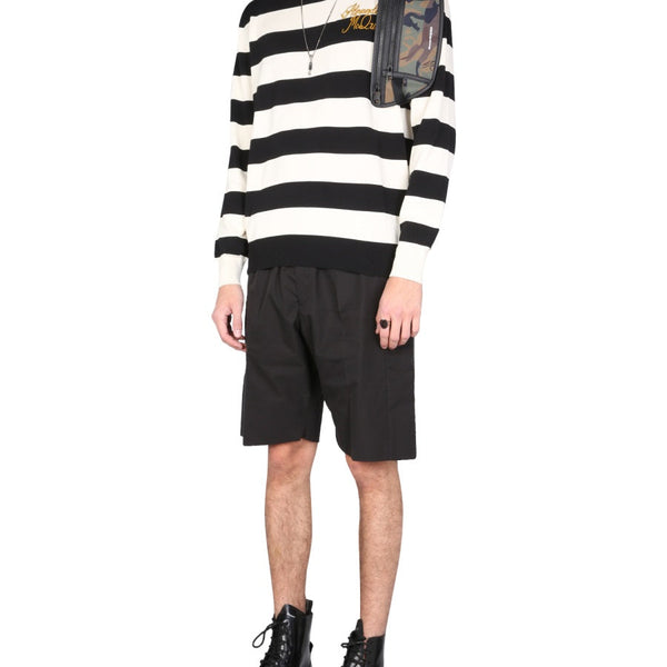 Alexander Mcqueen Men Gabardine Bermuda