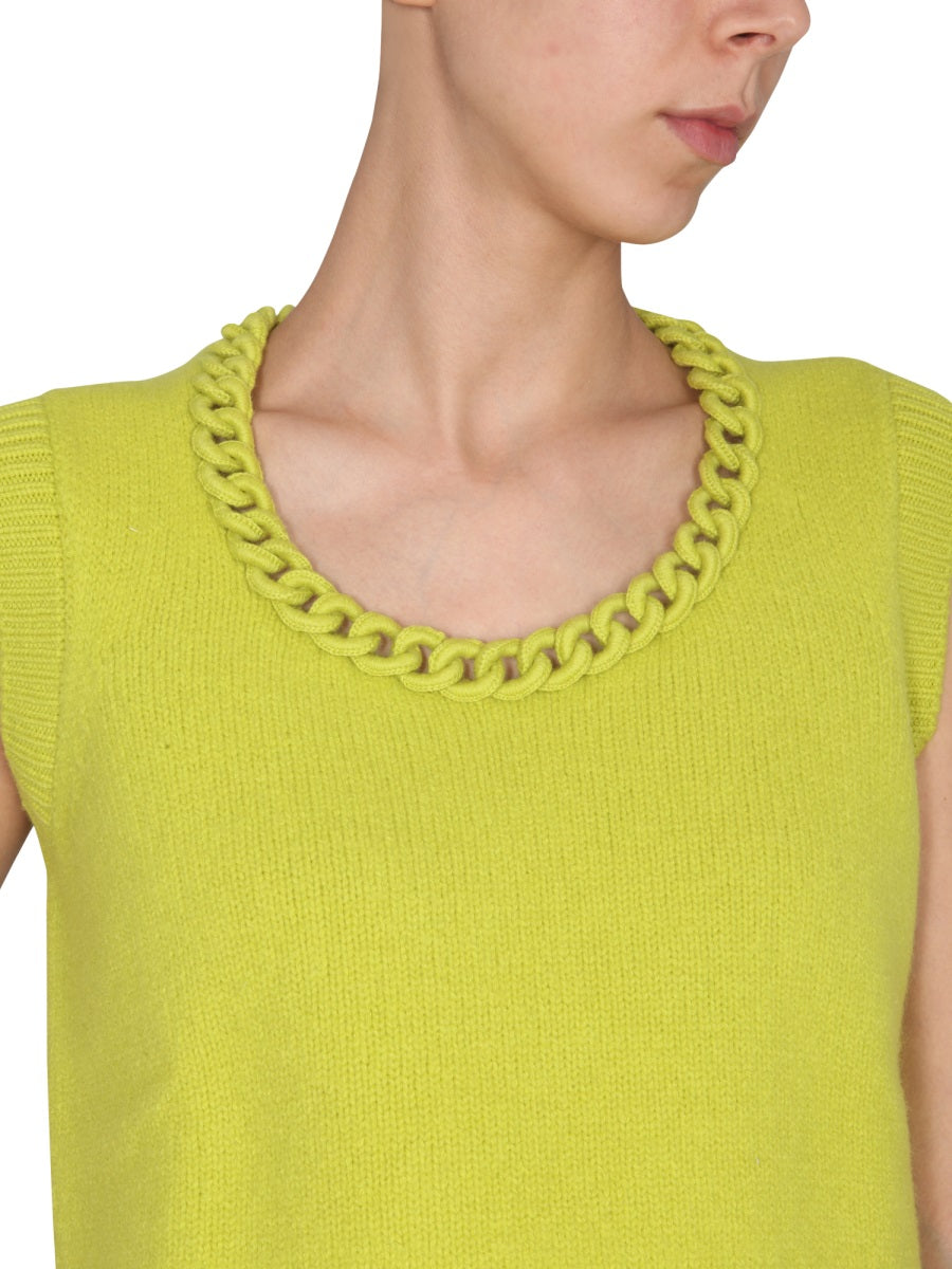 Bottega Veneta Women Vest With Crochet Chain