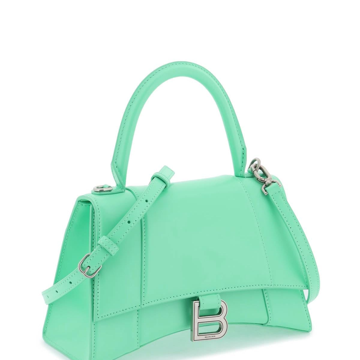 BALENCIAGA Mini Leather Small Hourglass Handbag