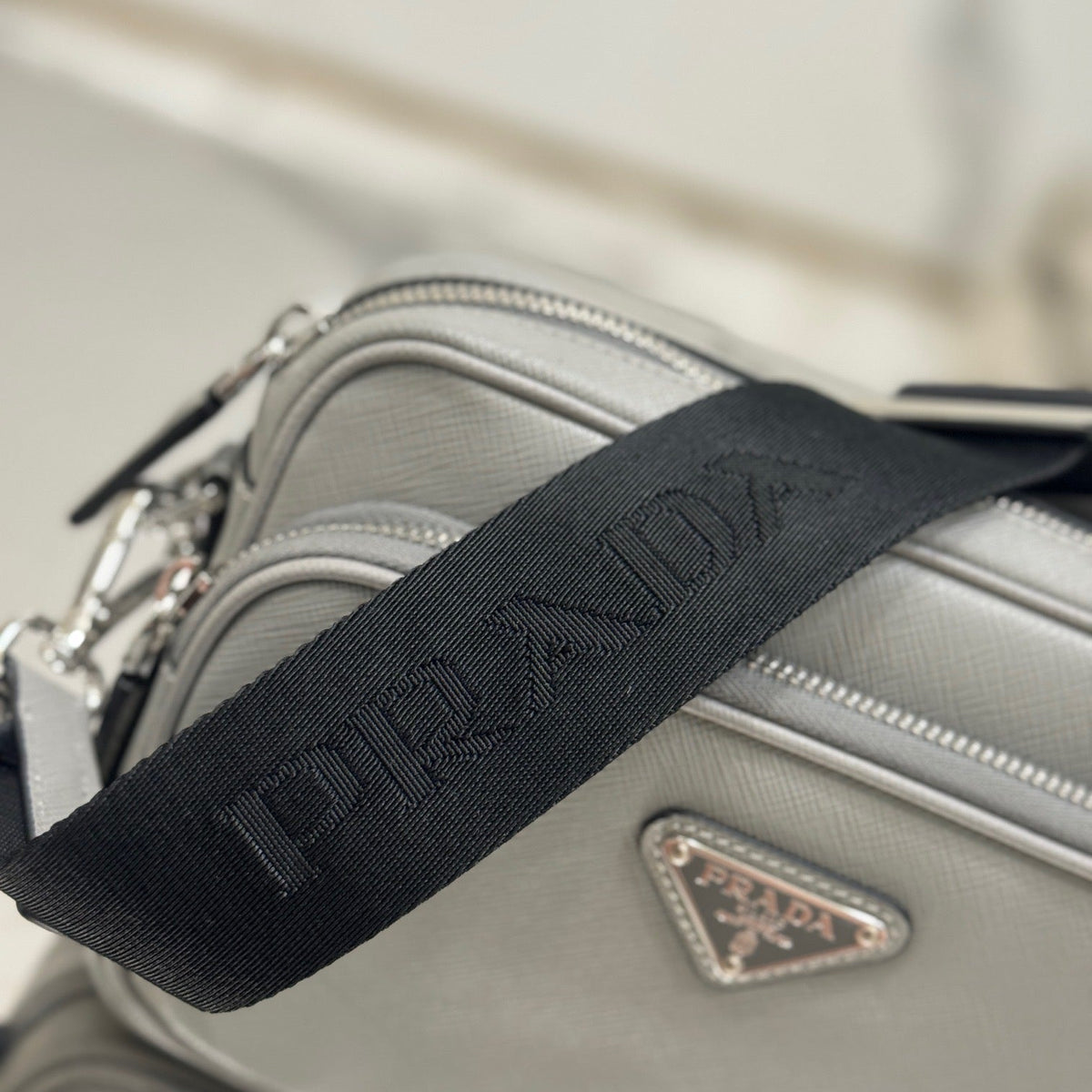 PD SAFFIANO LEATHER SHOULDER BAG