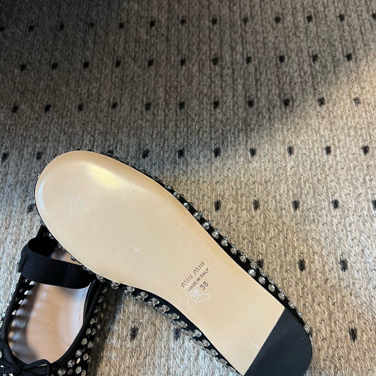 MIU M BALLET FLATS