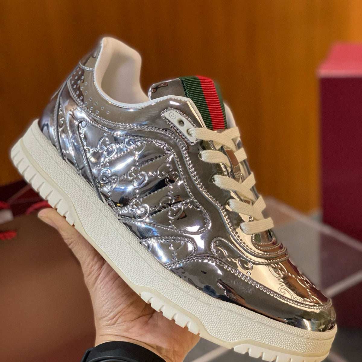 GG RE WEB SNEAKERS