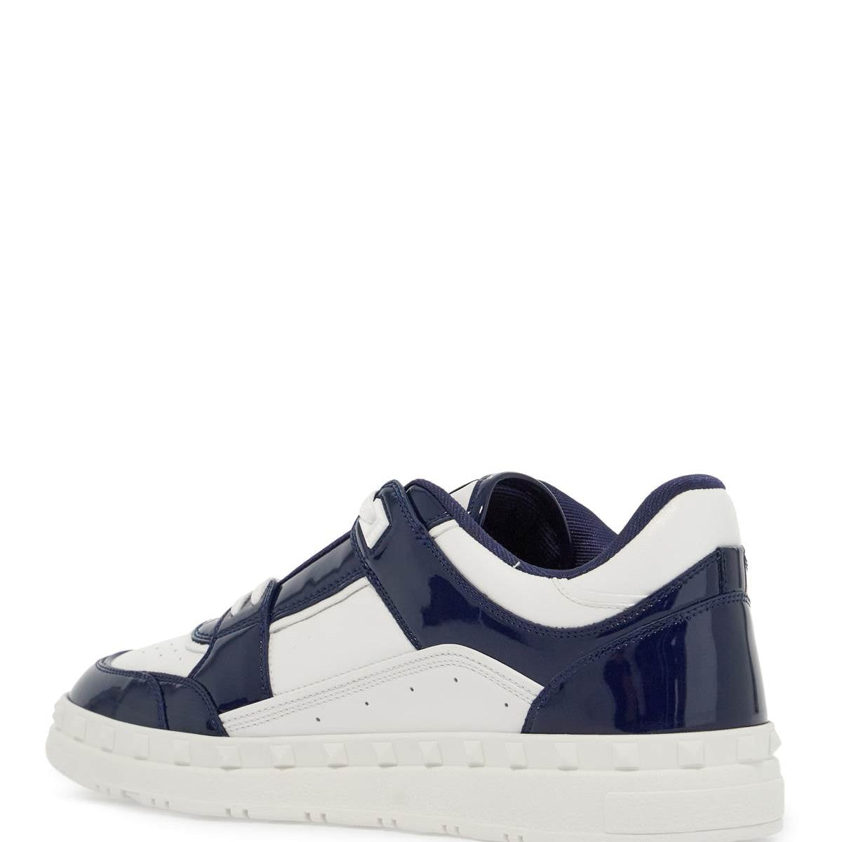 PATENT LEATHER FREEDOTS LOW-TOP SNEAKERS