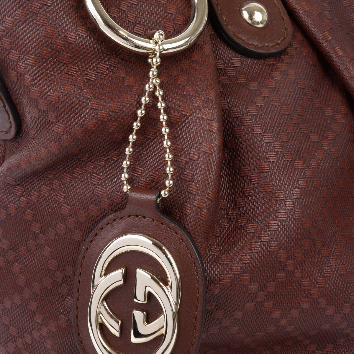 Gucci Vintage Brown Shoulder Bag.