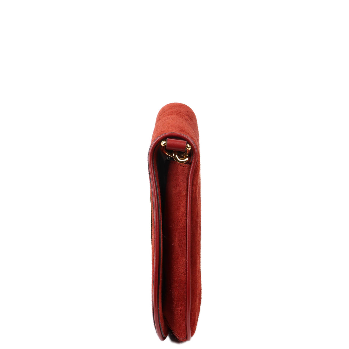 Gucci Blondie Red Suede Shoulder Bag.