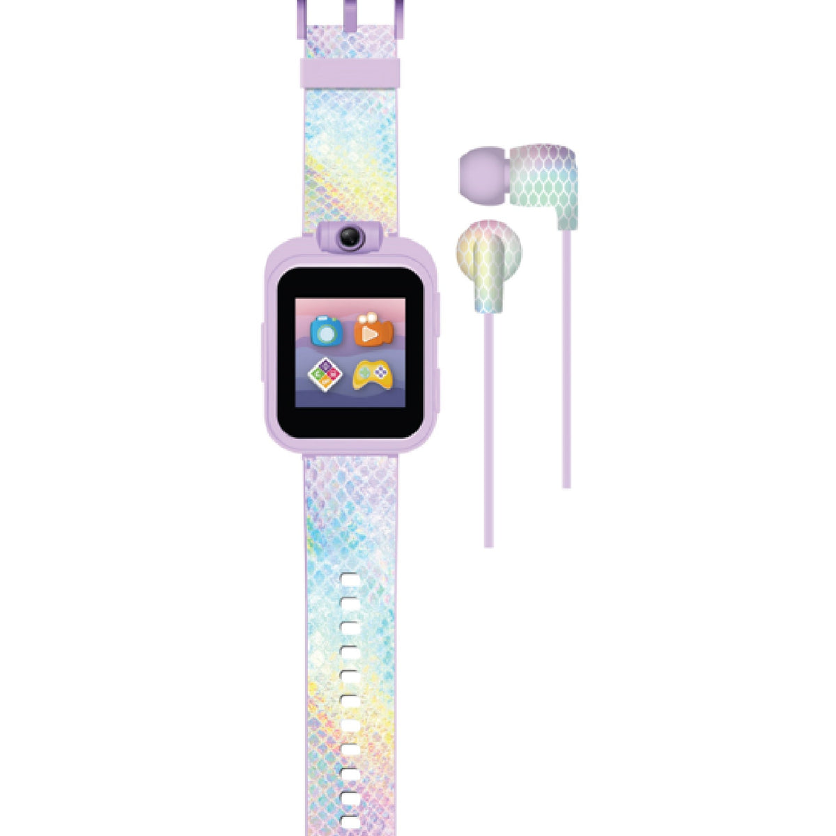 Playzoom 2 Kids Smartwatch & Earbuds Set: Textured Holographic