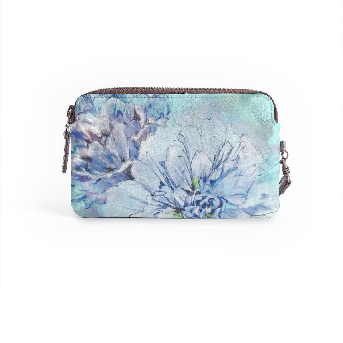 Blue Peonies Clutch
