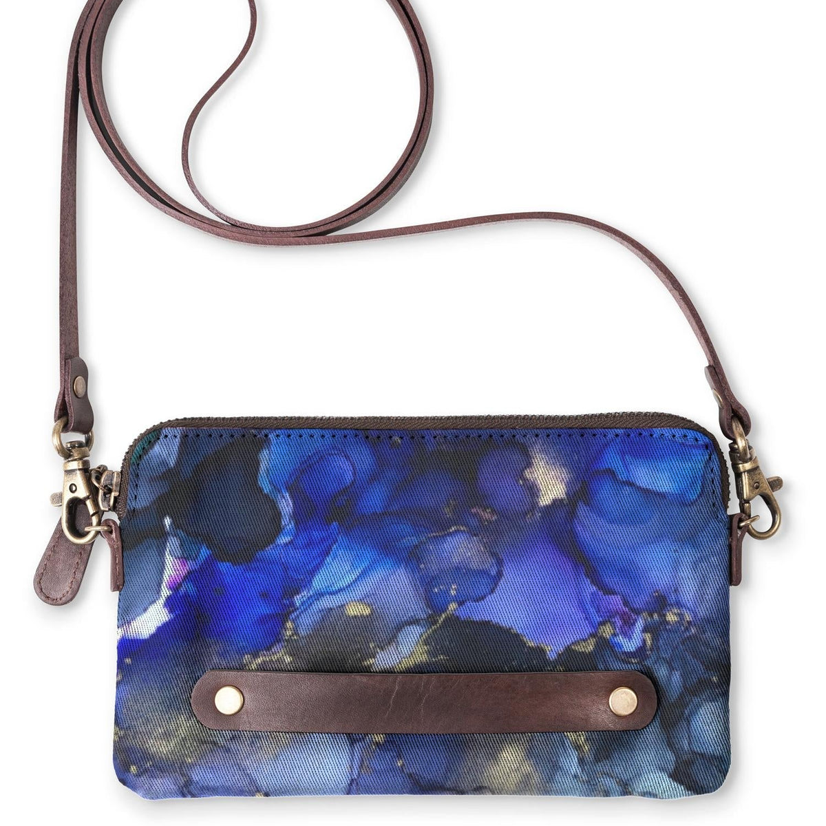Blue Deep Alcohol Ink Art