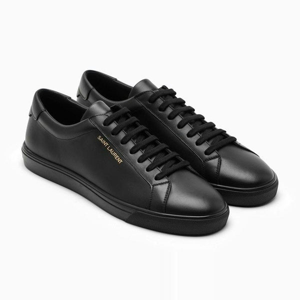 ANDY LOW-TOP SNEAKERS IN BLACK LEATHER