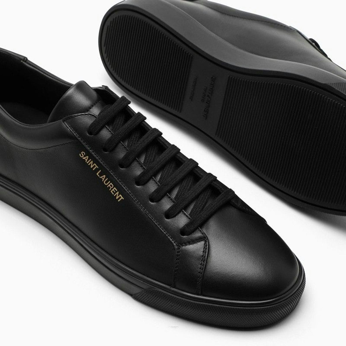 ANDY LOW-TOP SNEAKERS IN BLACK LEATHER