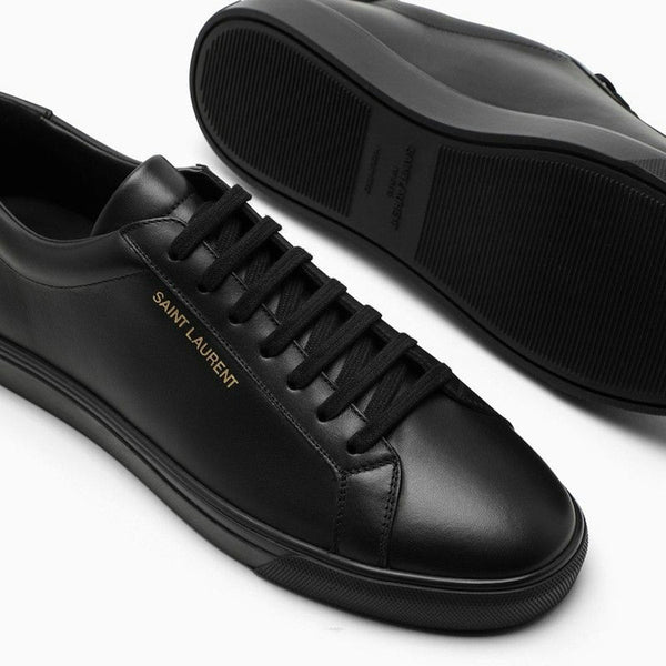 ANDY LOW-TOP SNEAKERS IN BLACK LEATHER