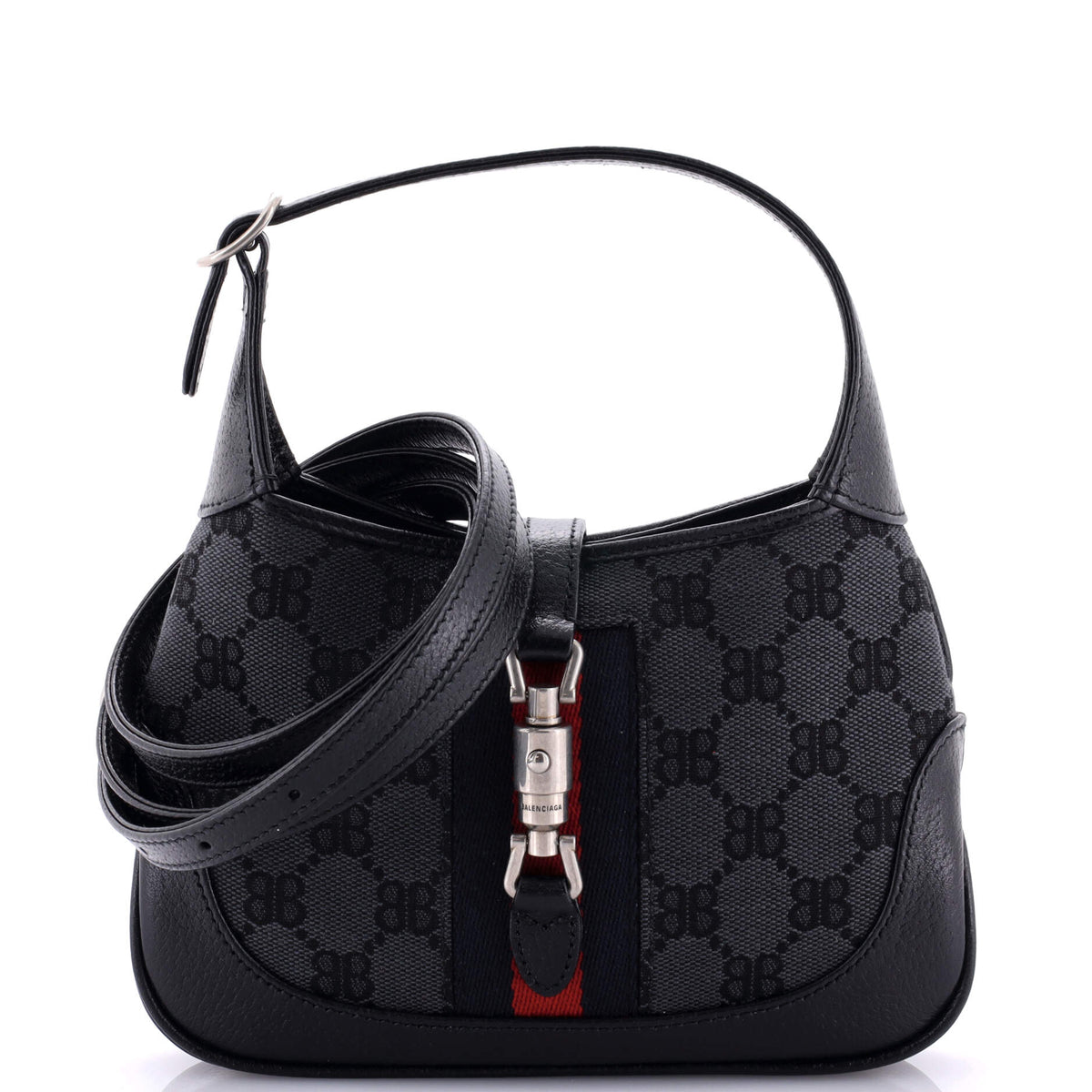 Balenciaga x Gucci The Hacker Project Jackie 1961 Hobo BB Canvas Mini