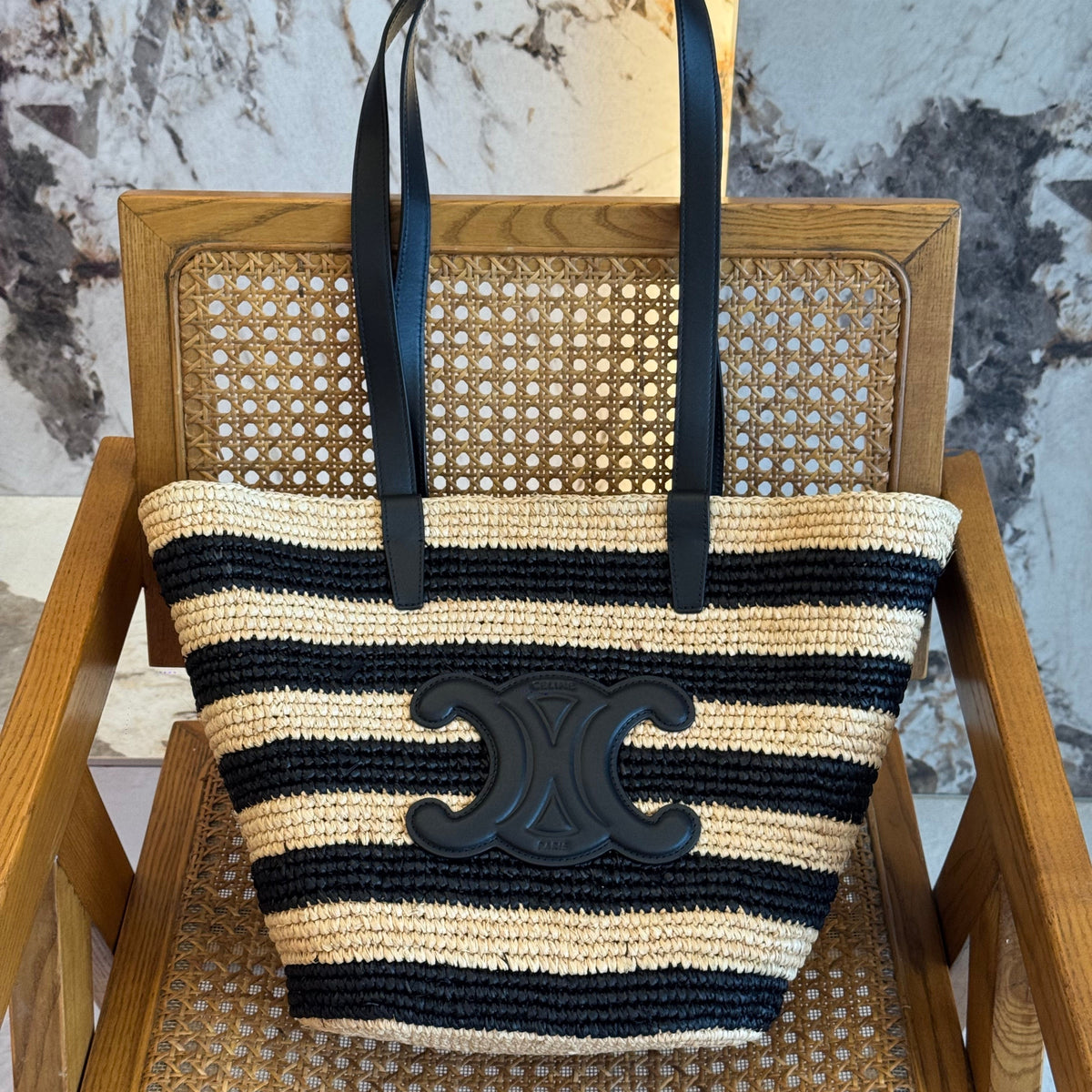 CEL STRIPED COUFFIN PANIER BAG